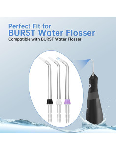 Paquete de 3 Puntas de Reemplazo para Irrigador Bucal BURST 2