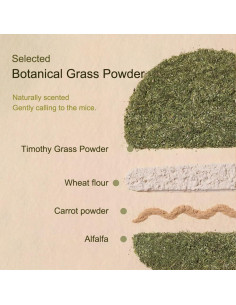 Juguete para hámster hamburguesa Dbeans con heno Timothy 2