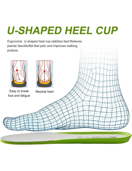 Plantillas de Cuero para Mujeres CCSOFTIME Talla 11 Verde