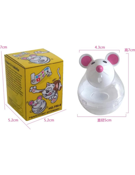 Bola de Comida Lenta para Gatos DOYIFUN - 2 Piezas Rosa