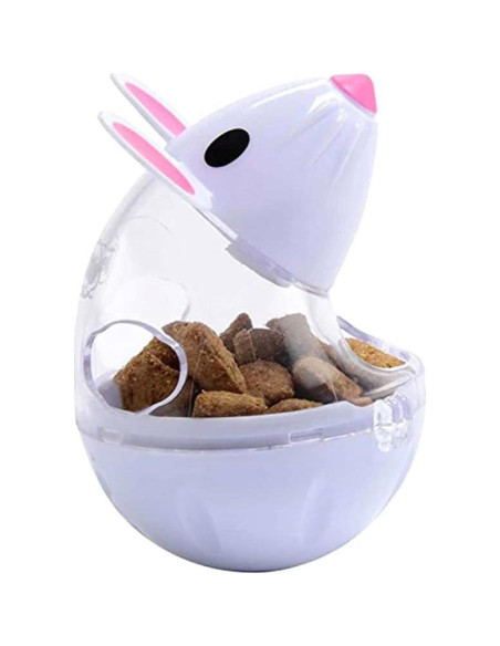 Bola de Comida Lenta para Gatos DOYIFUN - 2 Piezas Rosa