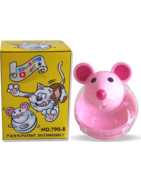 Bola de Comida Lenta para Gatos DOYIFUN - 2 Piezas Rosa