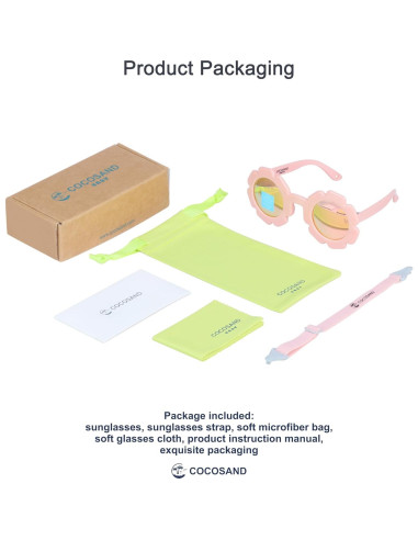 Gafas de sol COCOSAND para bebés 3-24 meses, polarizadas