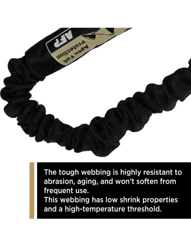 Cuerda de Seguridad AFP 1.83m con Absorción de Choque y Ganchos