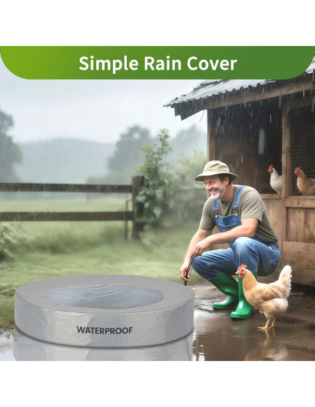 Bañera de Polvo para Pollos Starotatess 81 cm Plegable