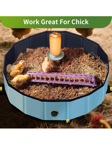 Bañera de Polvo para Pollos Starotatess 81 cm Plegable