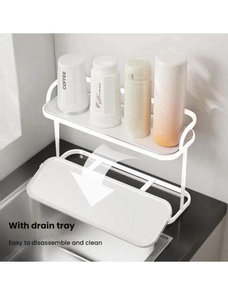 Soporte para Secar Botellas HZBL-LP Doble Capa 32x12.7x20.3cm