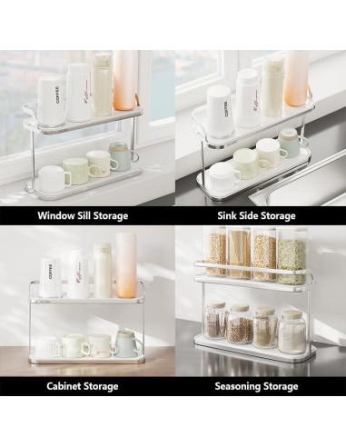 Soporte para Secar Botellas HZBL-LP Doble Capa 32x12.7x20.3cm