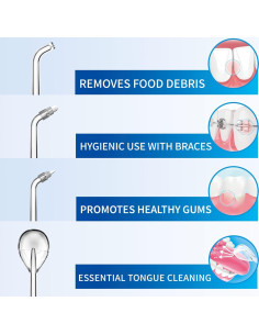 Consejos de Reemplazo HealthSmart para Irrigador Dental B0BTQT6PST 2