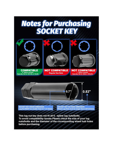 Llave de zócalo 6 puntos SKCOAUTO 19mm y 21mm 2 piezas