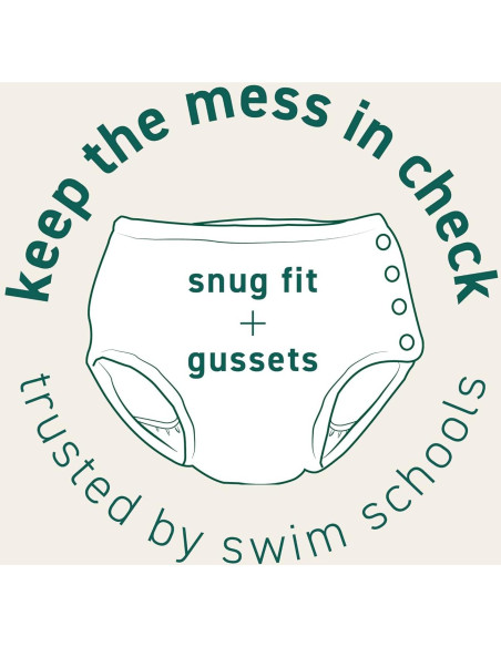 Pañal de Natación Reutilizable i play Eco Snap 6 Meses