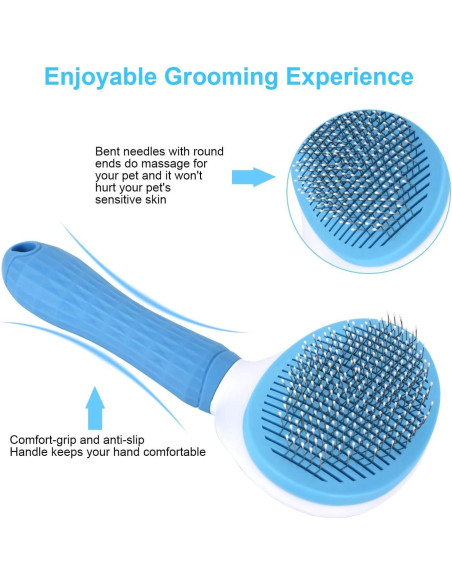 Cepillo Autolimpiante para Perros y Gatos Agile - 19.3x11.1cm