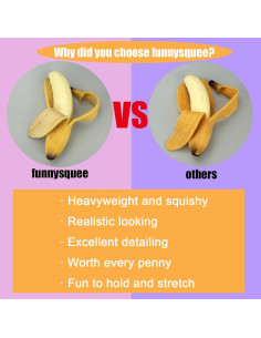 Juguete Antiestrés Plátano Squishy Funnysquee 18x3.3 cm 2