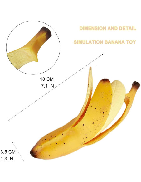Juguete Antiestrés Plátano Squishy Funnysquee 18x3.3 cm