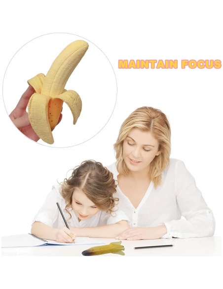 Juguete Antiestrés Plátano Squishy Funnysquee 18x3.3 cm