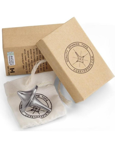 Trompo de Acero Inoxidable ForeverSpin - Juguete de Arte Duradero