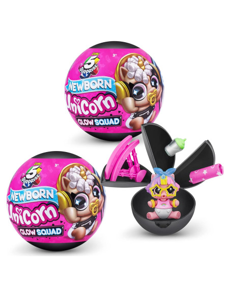 5 Sorpresa Unicornio Recién Nacido ZURU - Juego de 2 Piezas
