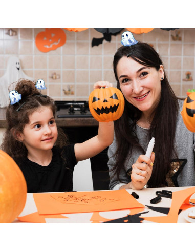 50 Clips de Pelo de Metal Negro Bremorou para DIY 4x3.4cm