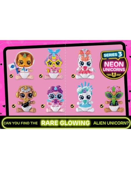 5 Sorpresa Unicornio Recién Nacido ZURU - Juego de 2 Piezas