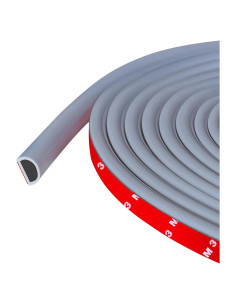 Sello de Puerta Protalwell Silicona Autoadhesiva 20 pies Gris