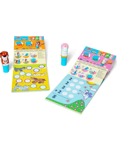 Melissa & Doug Sticker Wow! Paquete Perro y Unicornio 2 Cuadernos 600 Pegatinas