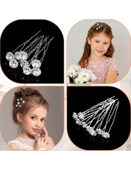 Paquete de 40 Horquillas de Perlas Yolev - Accesorios de Novia 6 cm