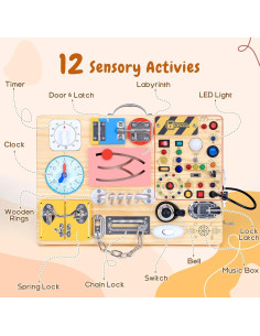 Tablero Ocupado Montessori Extra Grande 25 en 1 iHarPro 2
