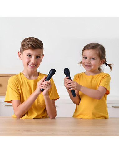 Juguete Micrófono de Plástico para Niños - Presentaciones y Lectura