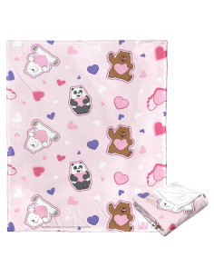 Manta de Toque de Seda Northwest We Bare Bears 127x152 cm
