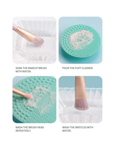 Alfombrilla de Limpieza de Brochas Veibeau 10 cm Silicona