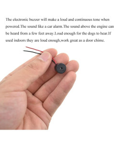 Buzzer Electrónico Hahiyo YMD-12095 5V DC 12x9.5mm 12 Piezas 2