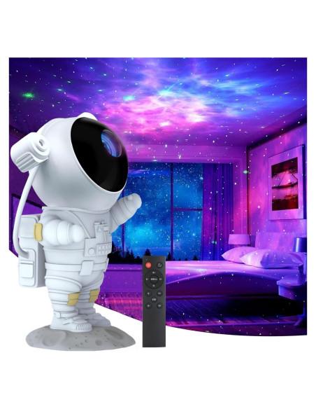 Proyector de Estrellas Astronauta Meixinsi MXS-006A 3D Luz Nocturna
