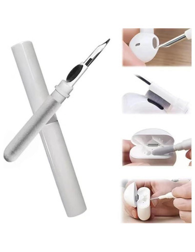 Kit de Limpieza para Auriculares Rqker 4 en 1 Blanco
