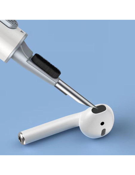 Kit de Limpieza para Auriculares Rqker 4 en 1 Blanco