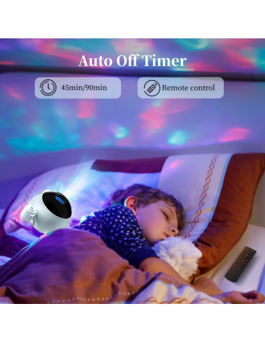 Proyector de Estrellas Astronauta Meixinsi MXS-006A 3D Luz Nocturna