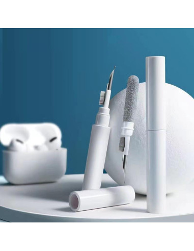 Kit de Limpieza para Auriculares Rqker 4 en 1 Blanco