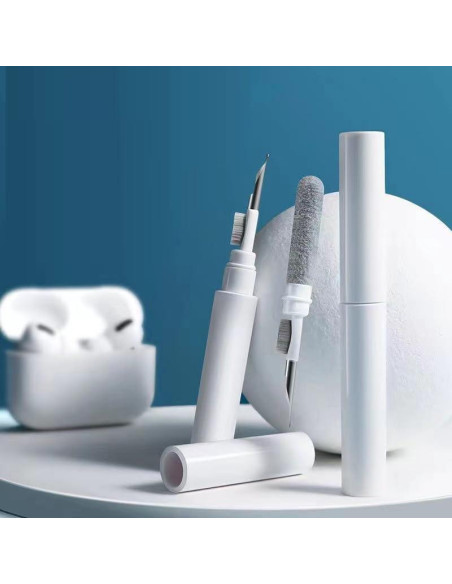 Kit de Limpieza para Auriculares Rqker 4 en 1 Blanco
