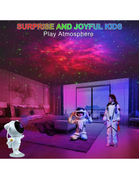 Proyector de Estrellas Astronauta Meixinsi MXS-006A 3D Luz Nocturna