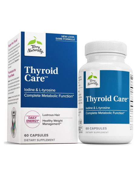 Suplemento Nutricional Terry Naturally Cuidado de Tiroides 60 Cápsulas