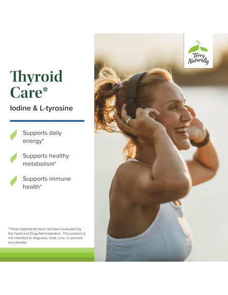 Suplemento Nutricional Terry Naturally Cuidado de Tiroides 60 Cápsulas