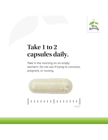 Suplemento Nutricional Terry Naturally Cuidado de Tiroides 60 Cápsulas