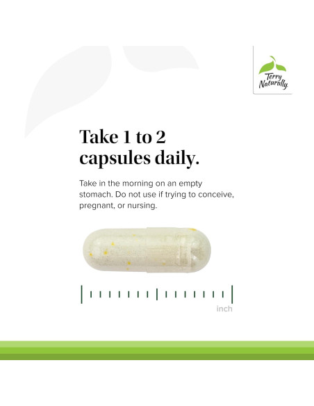 Suplemento Nutricional Terry Naturally Cuidado de Tiroides 60 Cápsulas