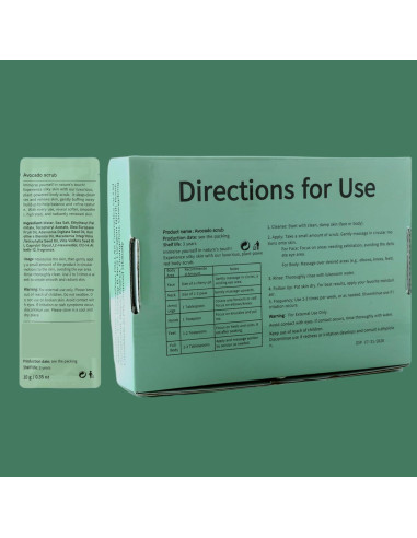 Exfoliante Corporal de Aguacate Retide - 20 Sachets de 10g