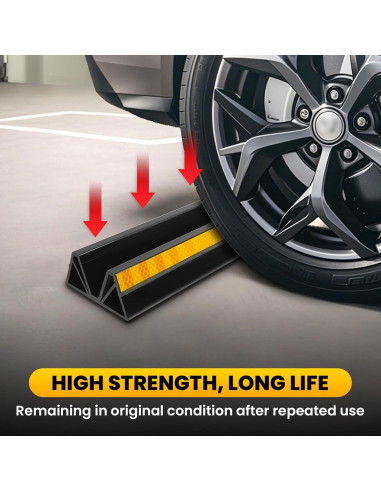 Tope de Rueda para Estacionamiento HOXWELL 2 Pcs 44.45 cm