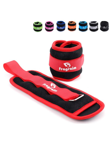 Pesas de Tobillo Fragraim 0.5 kg - 1 Par Ajustables para Ejercicio