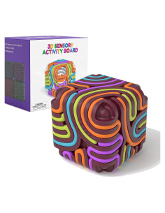 Cubo de Juguete Antiestrés YAVOUN 3D Silicona Burdeos 8.1 cm