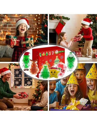 28 Piezas Juguetes Squishies Navidad TCRDDQF Alivio Estrés