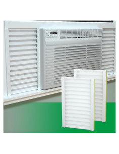 Panel Aislante de Aire Acondicionado SZZSAF 2 Piezas 5x5 cm Blanco