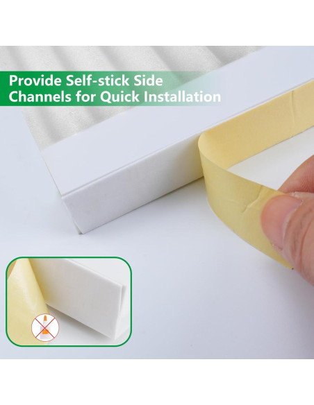 Panel Aislante de Aire Acondicionado SZZSAF 2 Piezas 5x5 cm Blanco