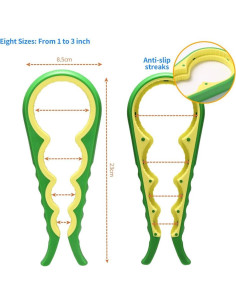 Abridor de Tarros y Botellas Otstar 5 en 1 con Agarre de Silicona 2